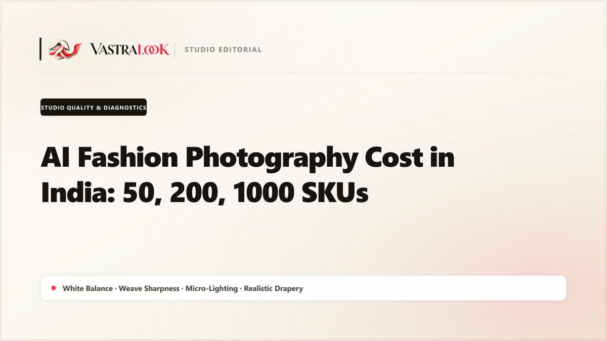 AI Fashion Photography Cost in India: 50, 200, 1000 SKUs