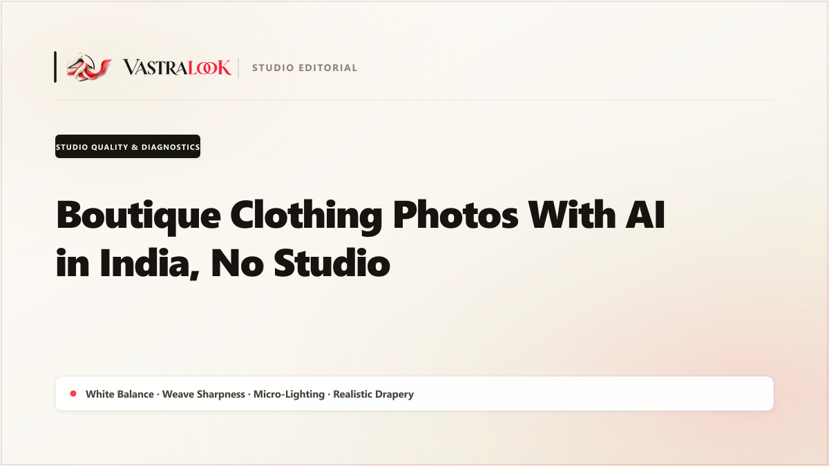 Boutique Clothing Photos With AI in India, No Studio