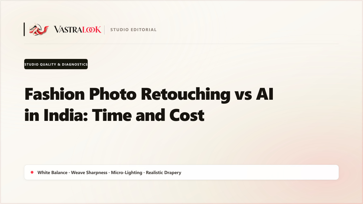 Fashion Photo Retouching vs AI in India: Time and Cost
