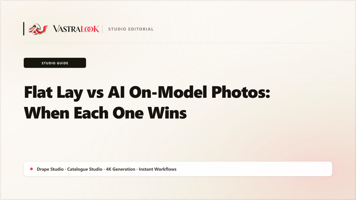 Flat Lay vs AI On-Model Photos: When Each One Wins