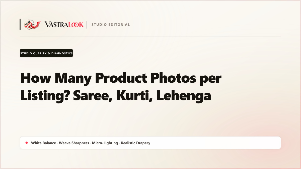 How Many Product Photos per Listing? Saree, Kurti, Lehenga
