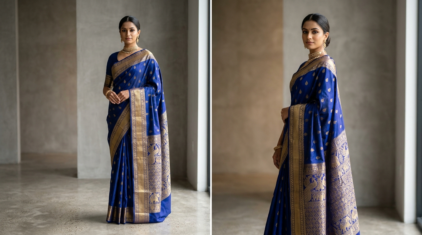 How to Fix 5 Common AI Saree Drape Mistakes: Pallu on Wrong Side, Blouse Bleed and Blurry Borders