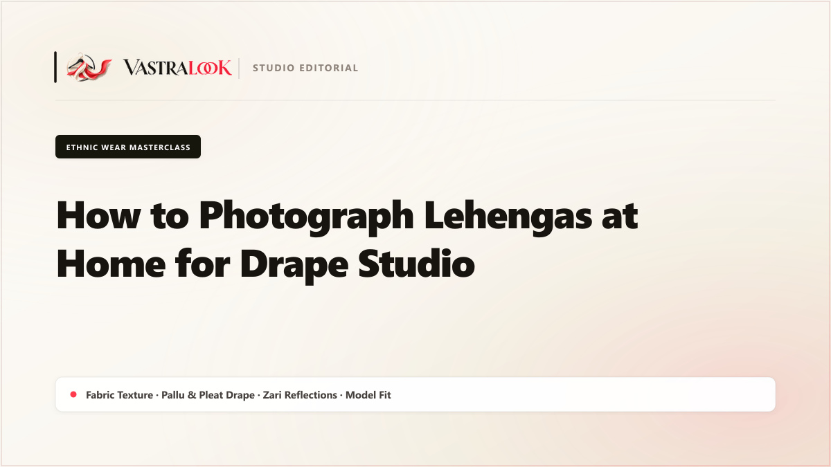 How to Photograph Lehengas at Home for Drape Studio