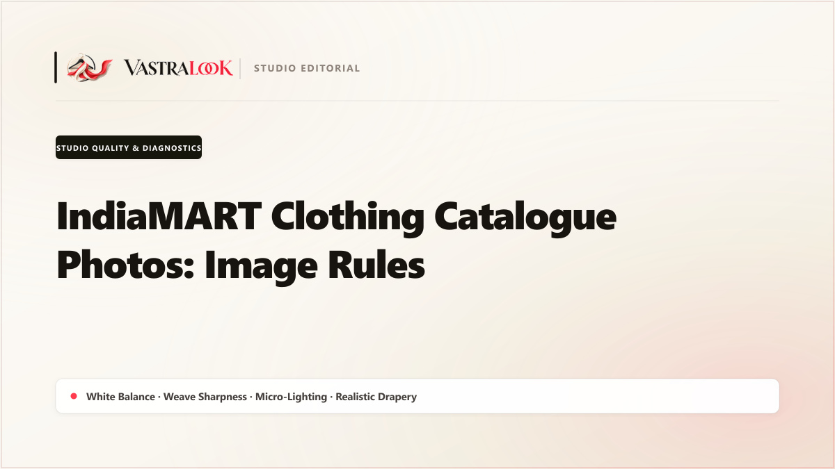 IndiaMART Clothing Catalogue Photos: Image Rules (2026)