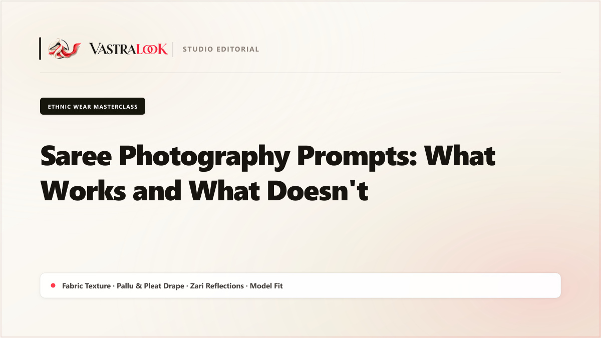 Saree Photography Prompts: What Works and What Doesn't