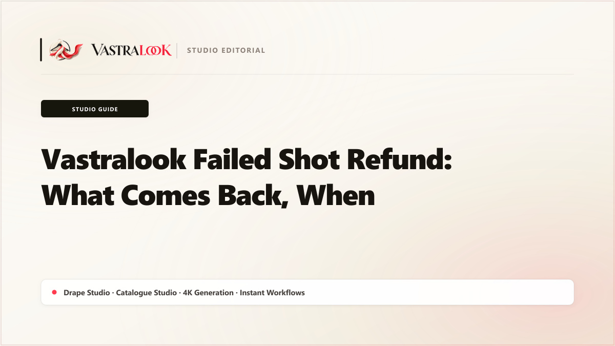 Vastralook Failed Shot Refund: What Comes Back, When