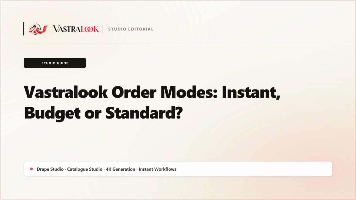 Vastralook Order Modes: Instant, Budget or Standard?