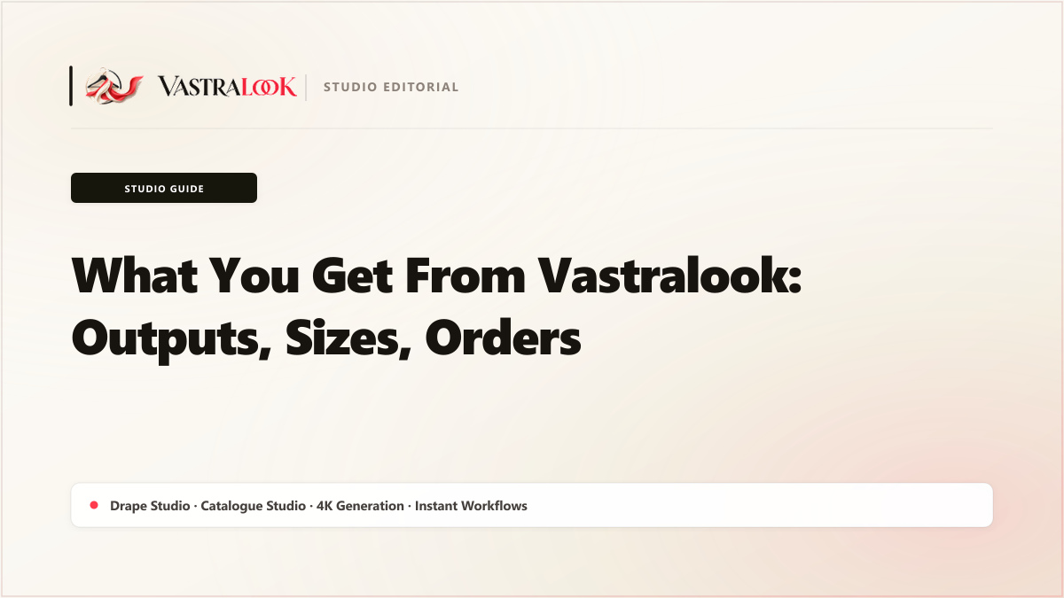 What You Get From Vastralook: Outputs, Sizes, Orders