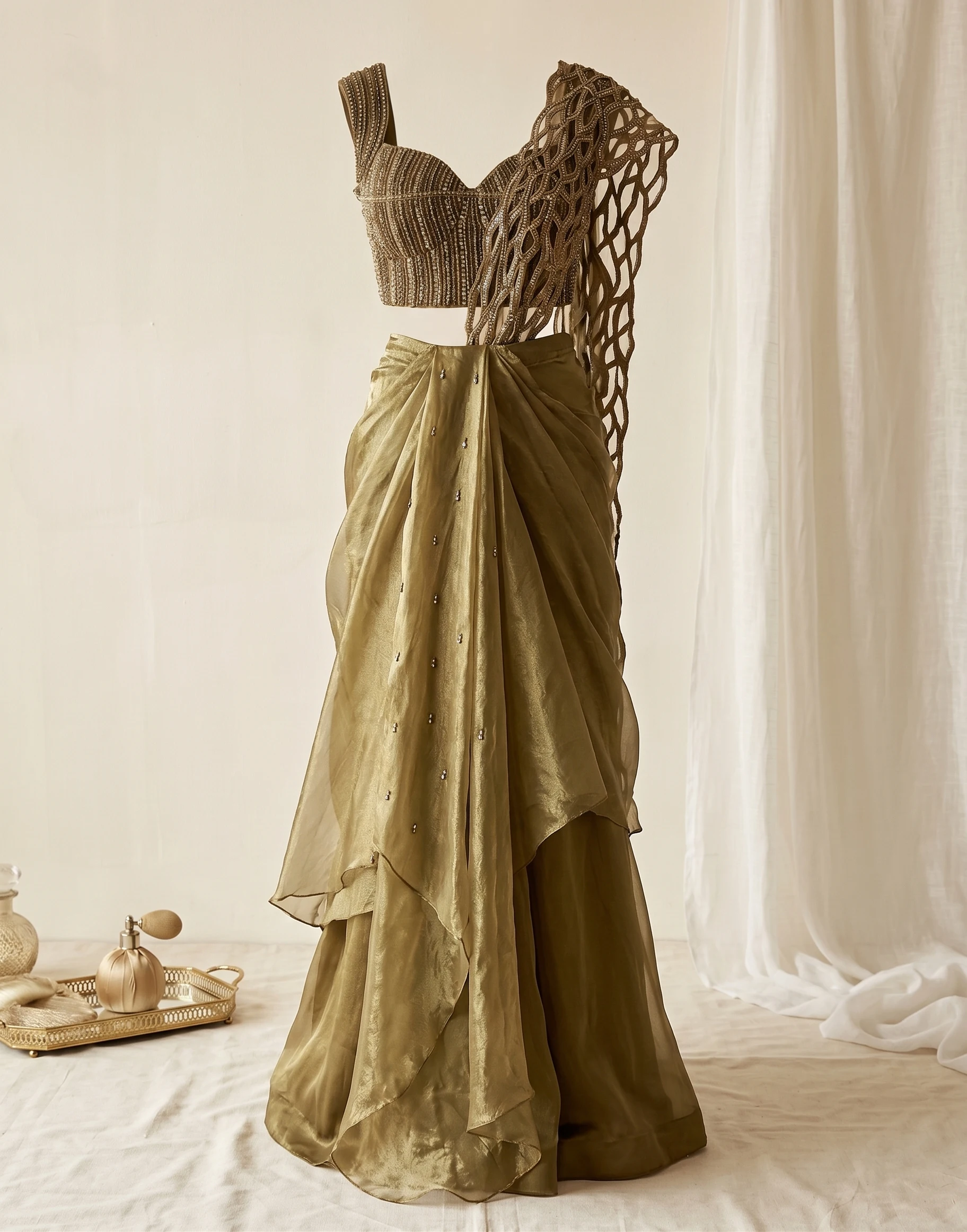 Pre-draped Saree reference 10