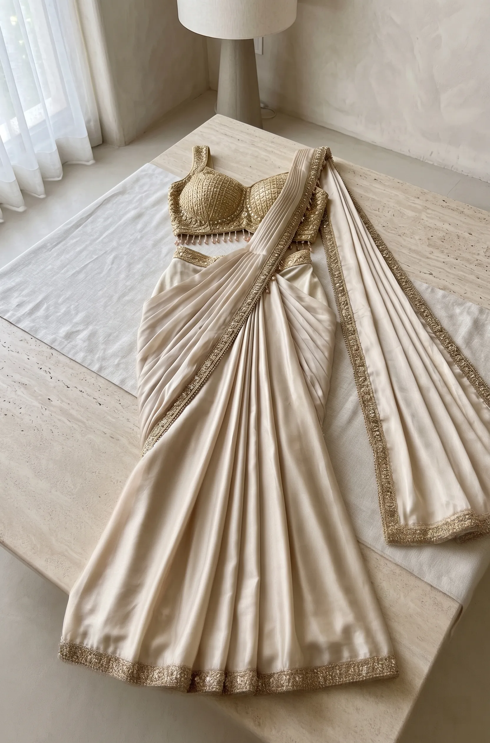 Pre-draped Saree reference 2