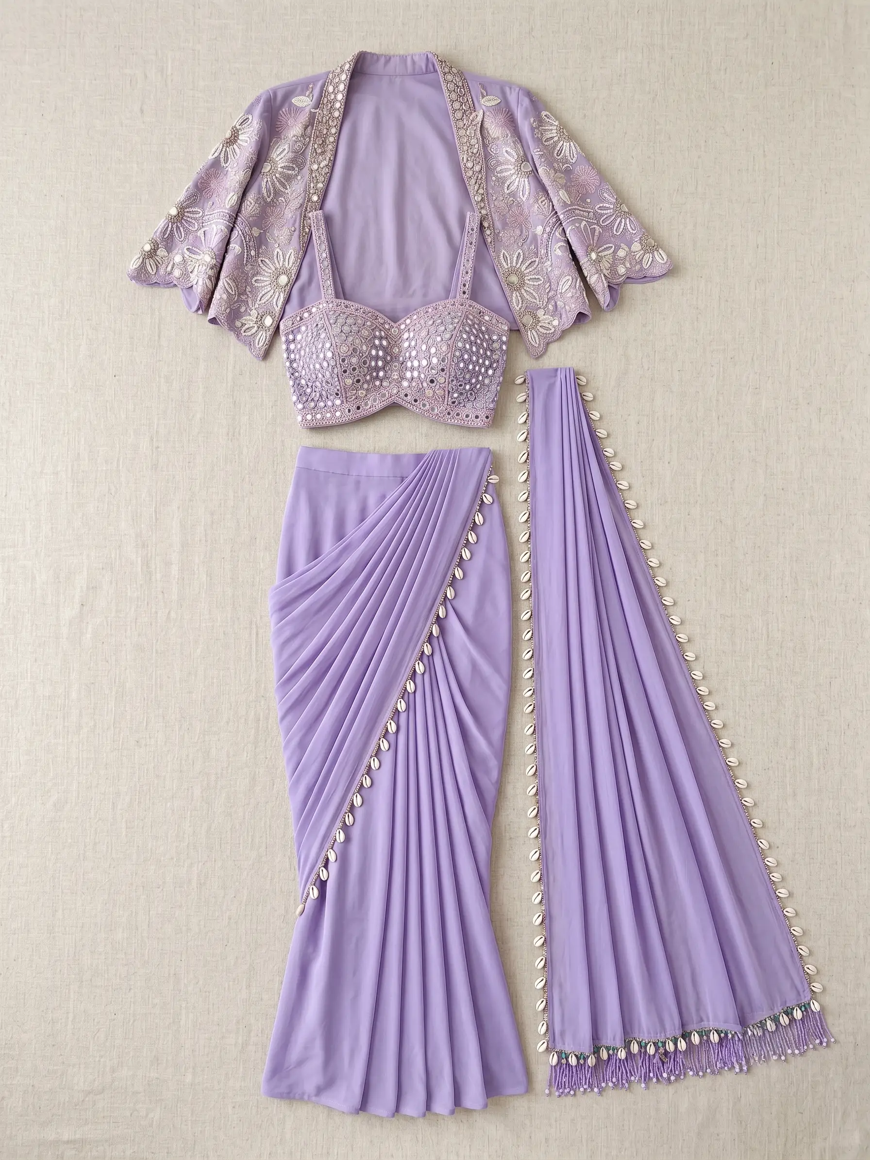 Pre-draped Saree reference 3