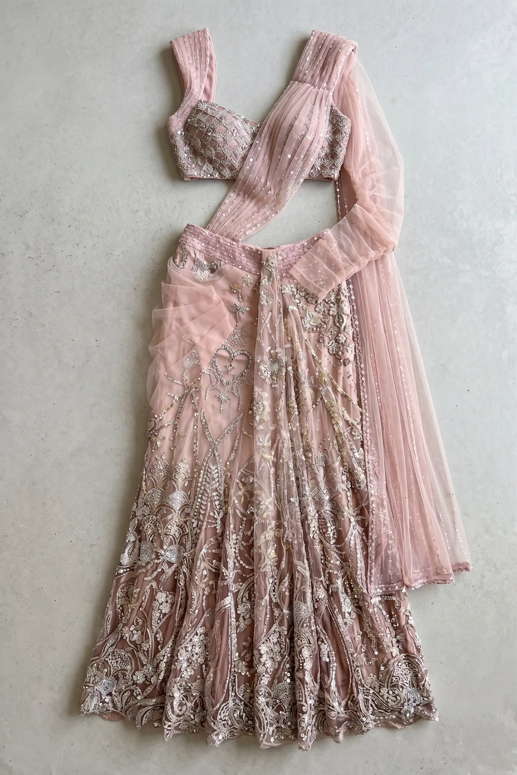 Pre-draped Saree reference 4