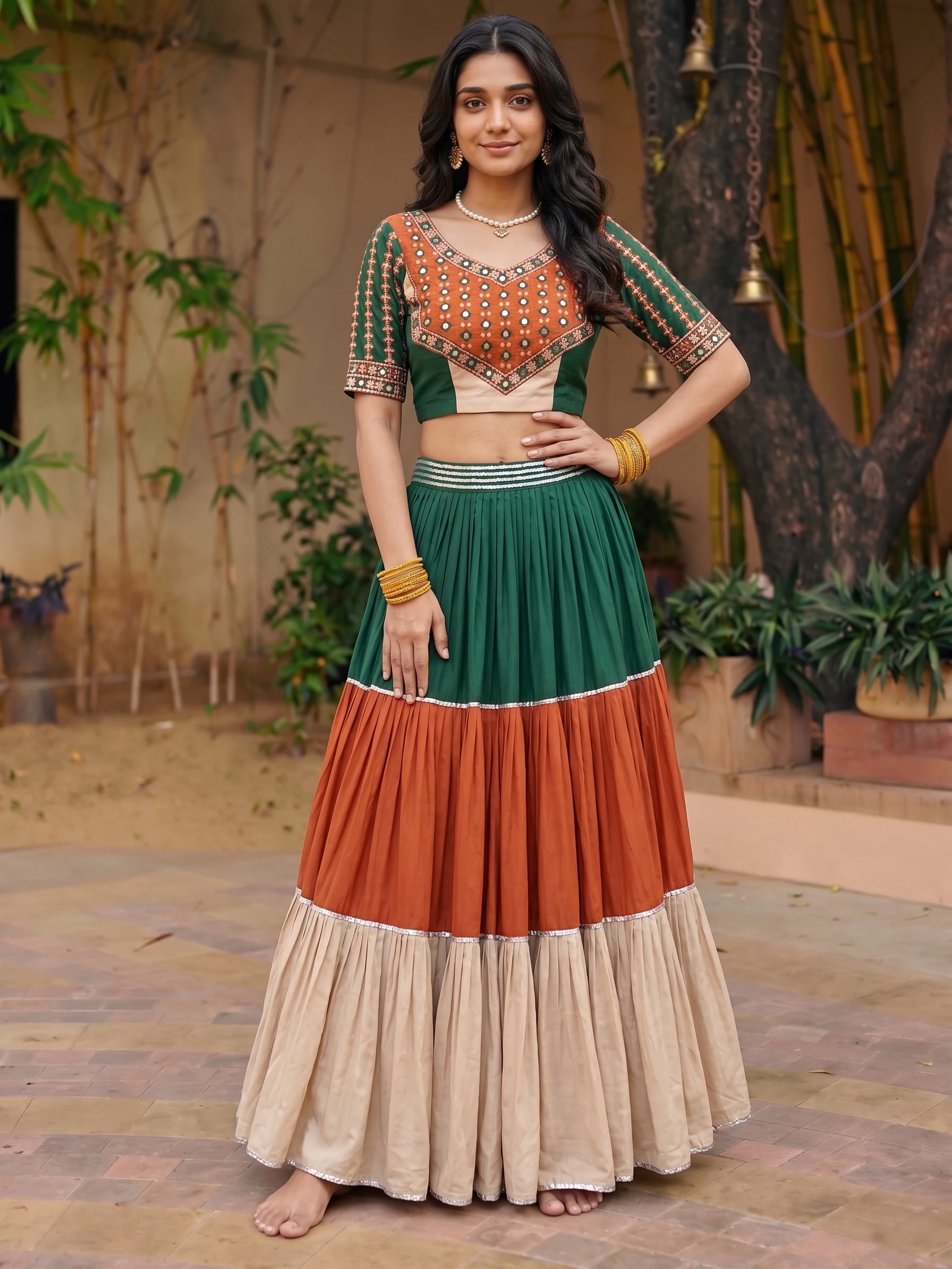 lehenga choli frame 2 of 4, generated on-model