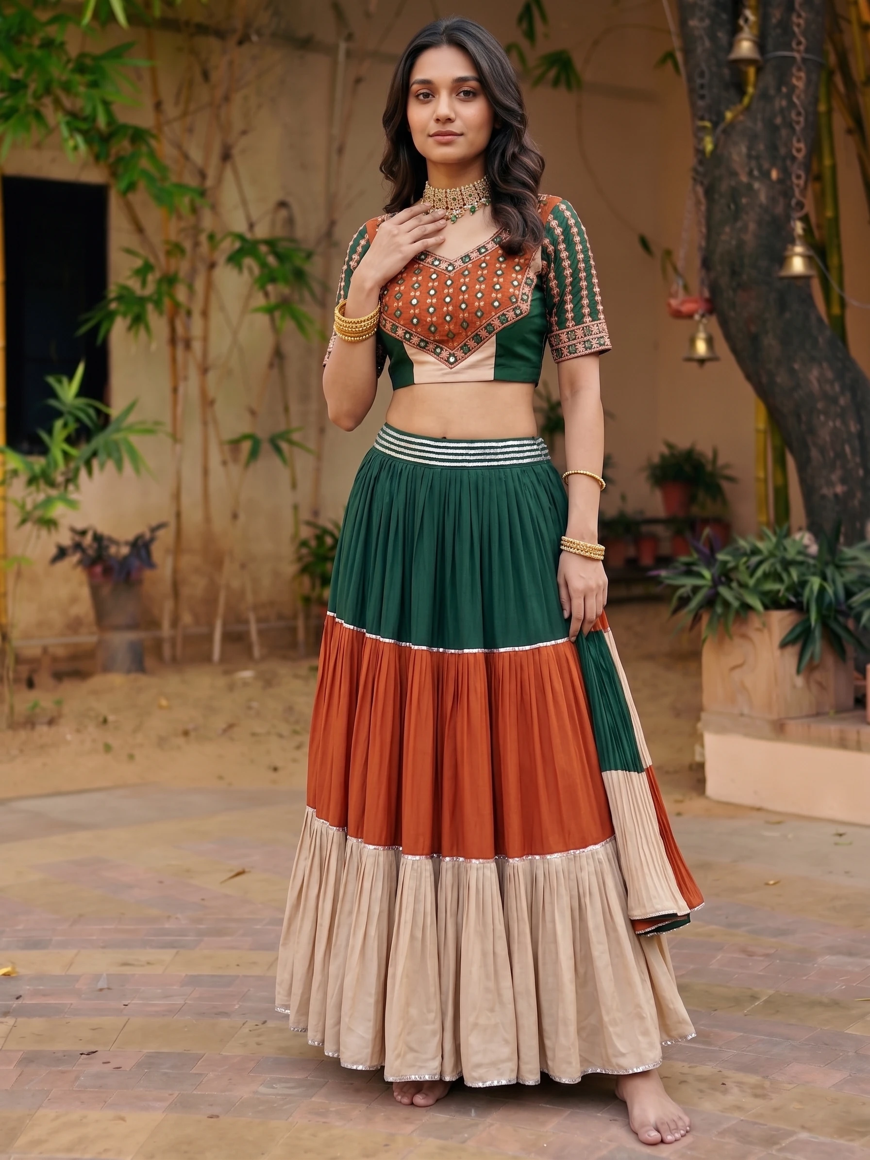 lehenga choli frame 3 of 4, generated on-model