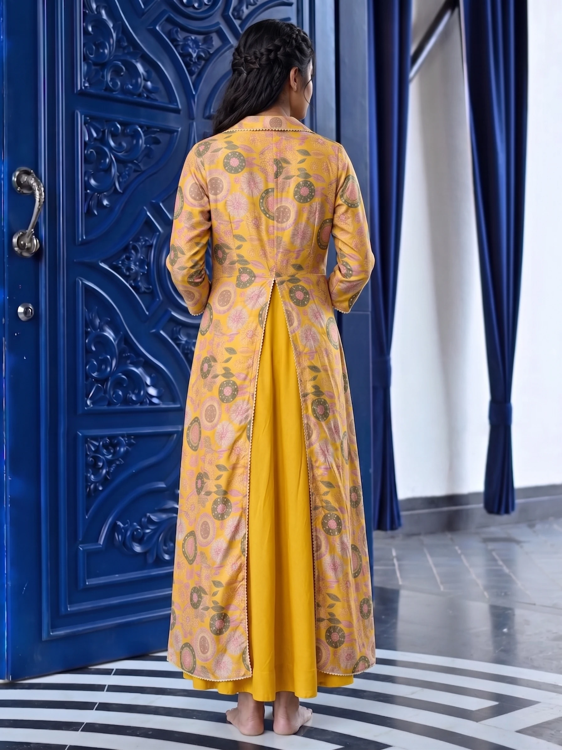 indo-western gown frame 2 of 6, generated on-model