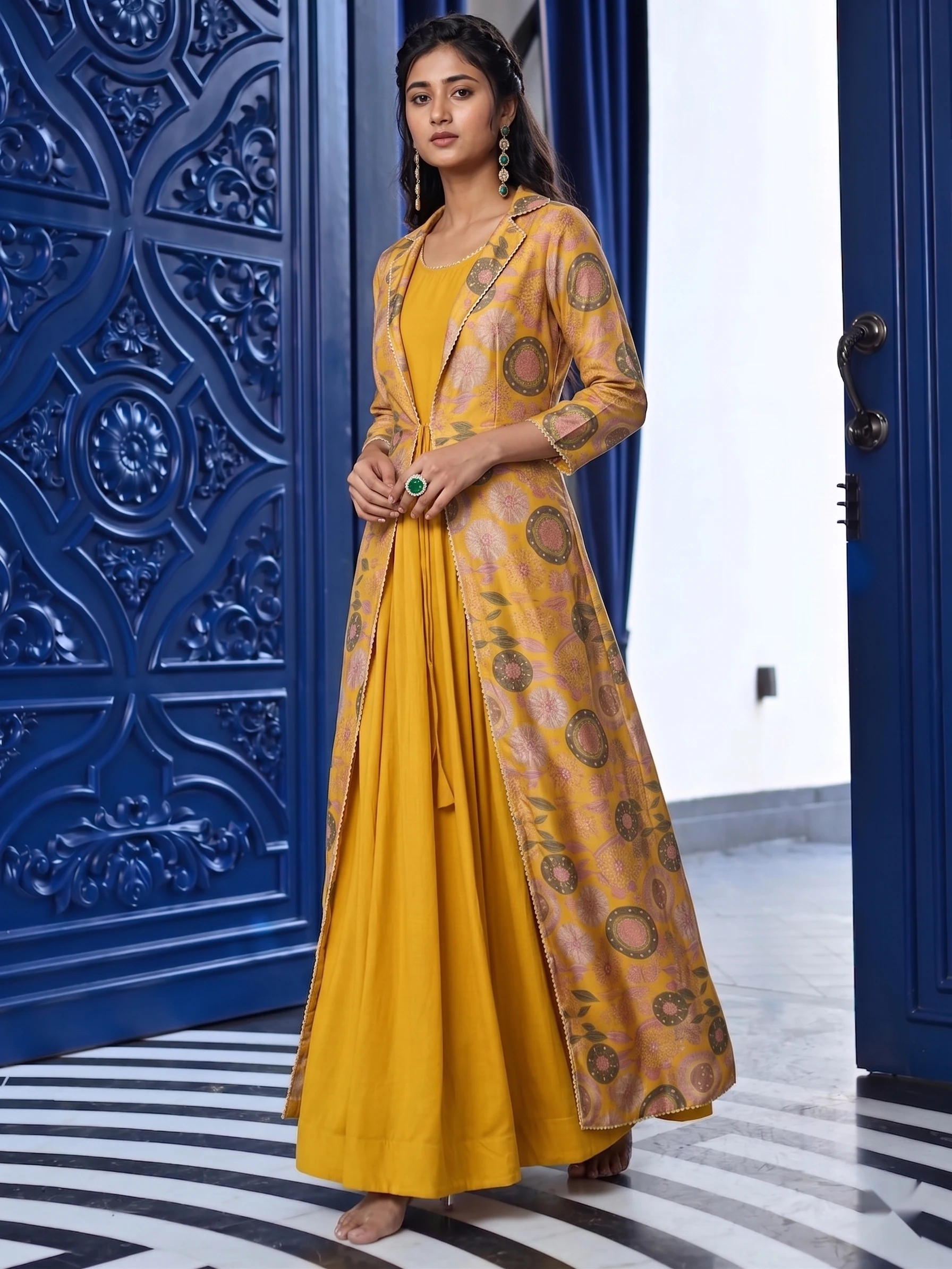 indo-western gown frame 5 of 6, generated on-model