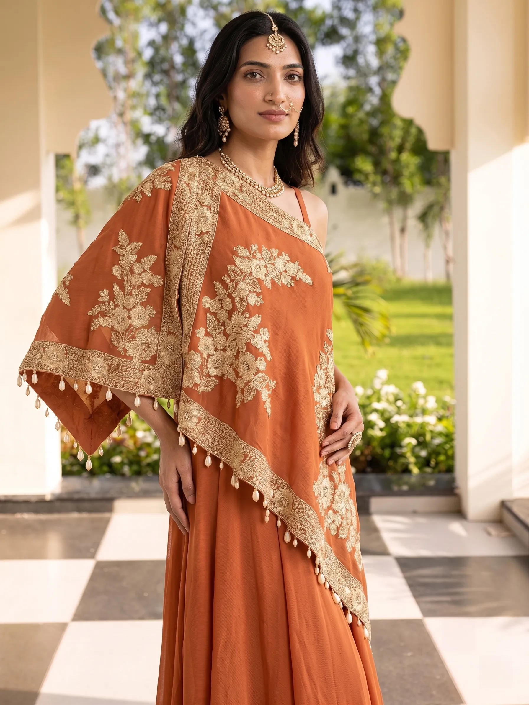 indo-western dress frame 1 of 6, generated on-model