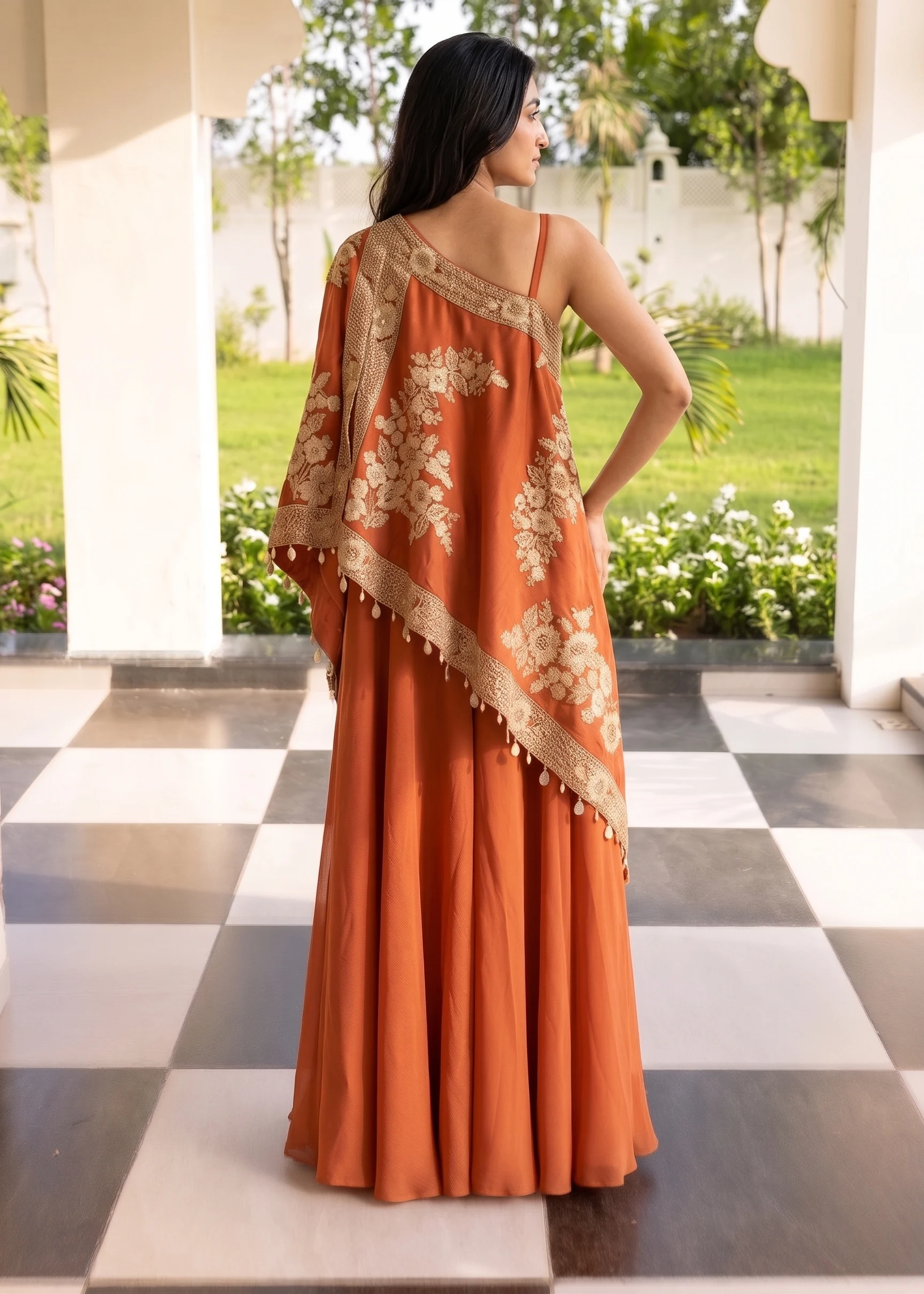 indo-western dress frame 4 of 6, generated on-model