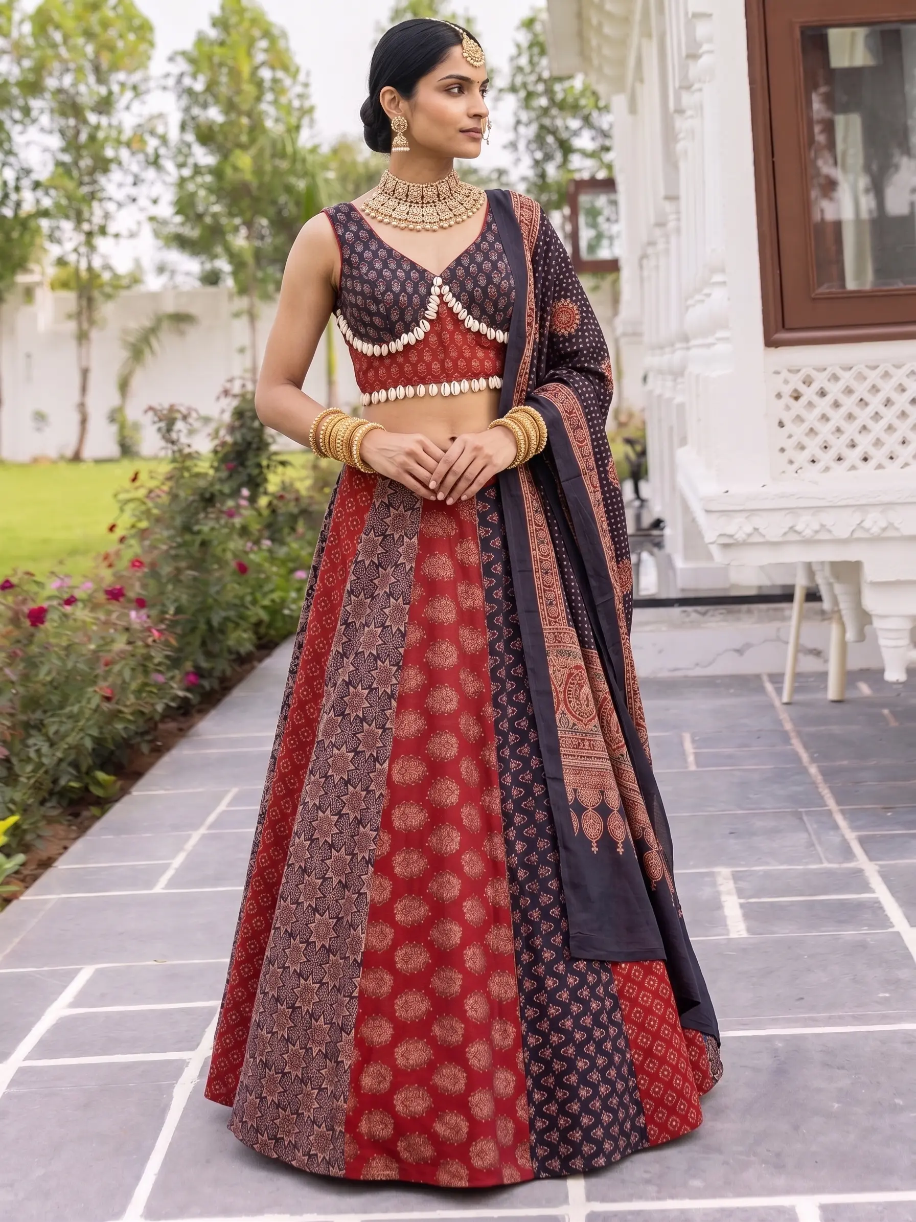lehenga choli frame 1 of 6, generated on-model