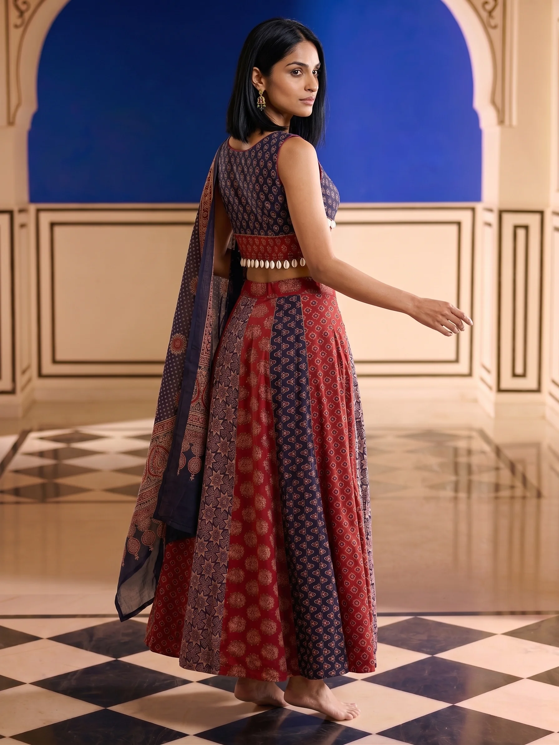 lehenga choli frame 4 of 6, generated on-model