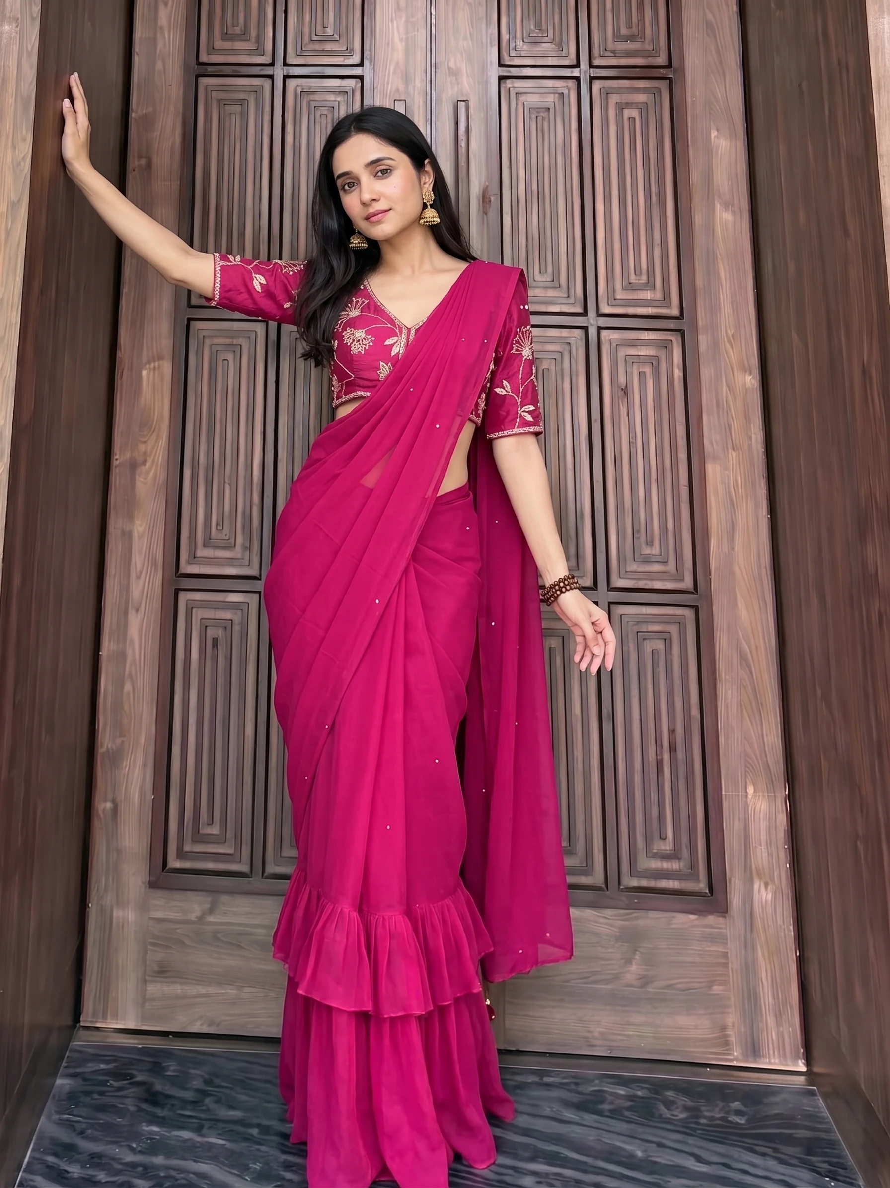 Garment on a model, frame 1