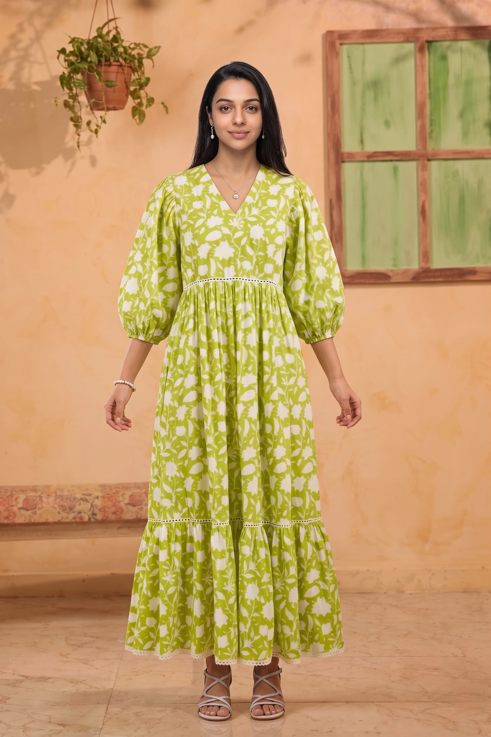 maxi dress frame 2 of 6, generated on-model