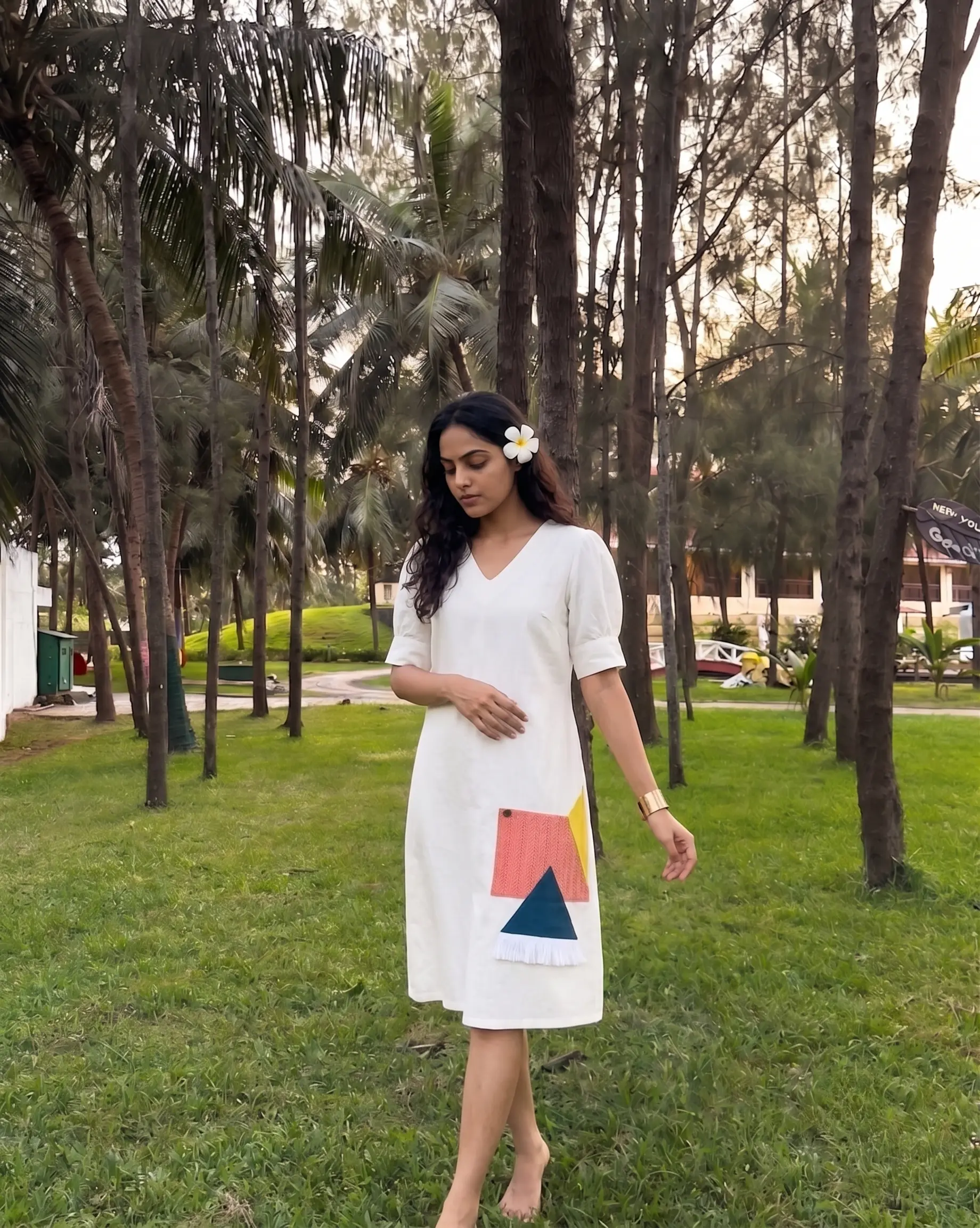 casual dress frame 4 of 6, generated on-model