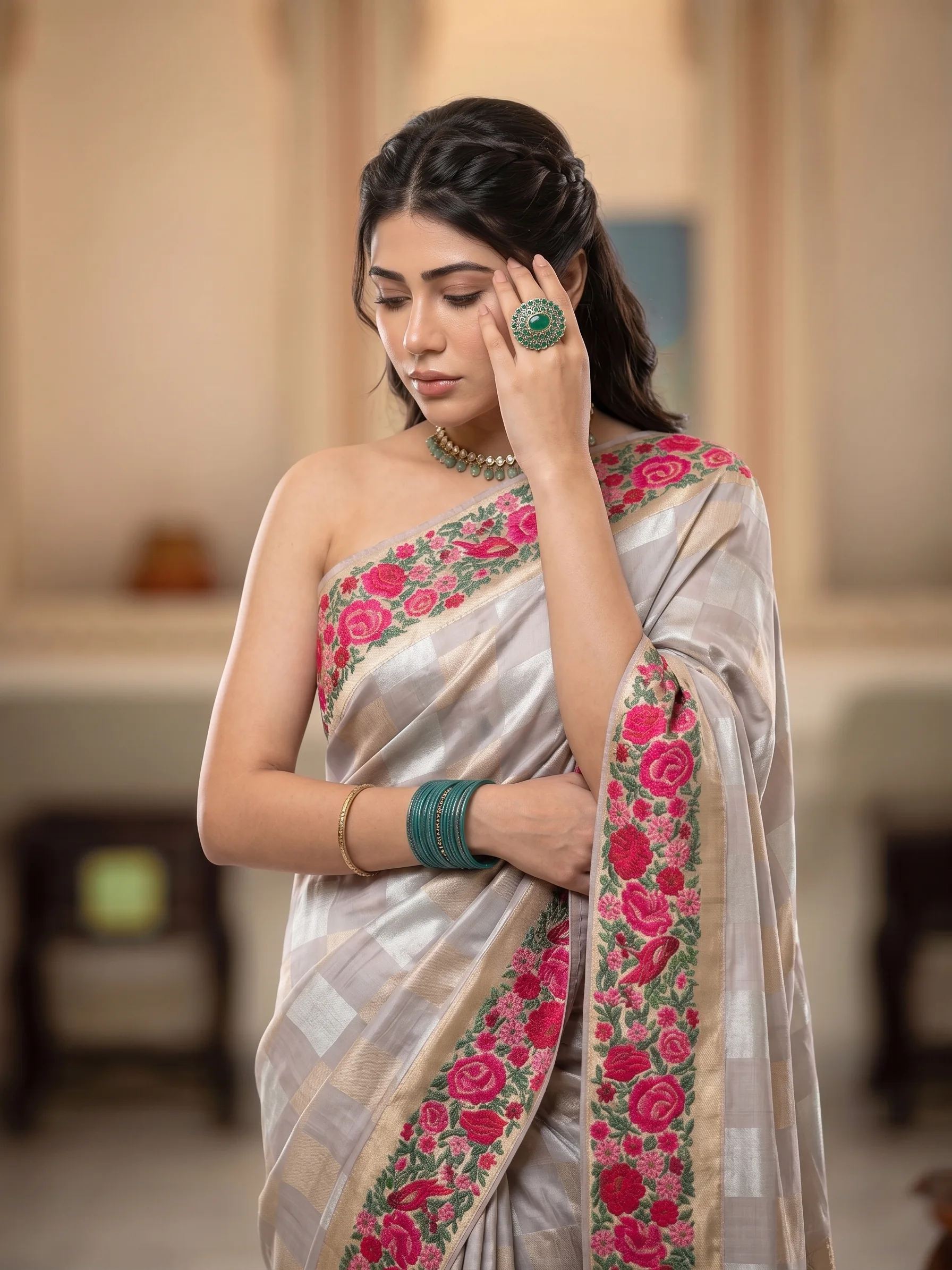 silk saree frame 6 of 6, generated on-model